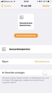 Homebridge - Setup der einzelnen Sensoren copy