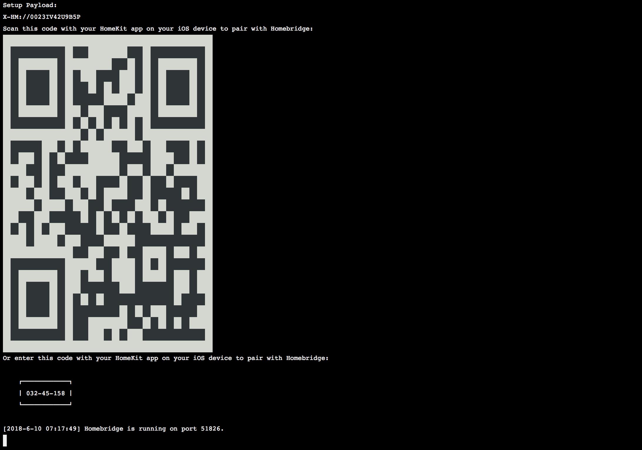 Homebridge Start - QR Code copy