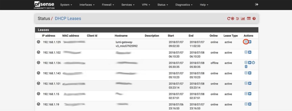 Statisches IP Mapping für Xiaomi Aqara Gateway V3