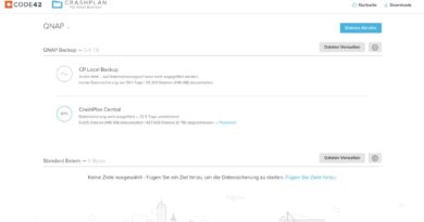 CrashPlan Pro Client auf QNAP NAS - Docker Container via VNC