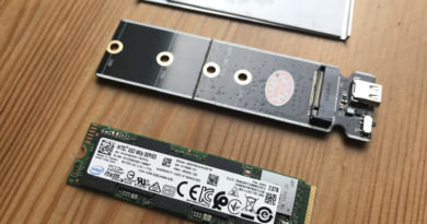 Externe SSD - Gehäuse und Intel M.2 SSD