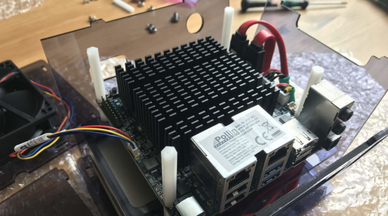 Der Odroid H2 im Gehäuse